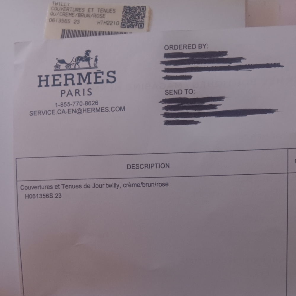 Hermes silk scarf